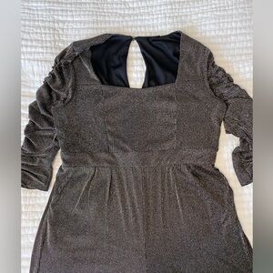 Torrid Glittery Gold and Black Pantsuit Size 14